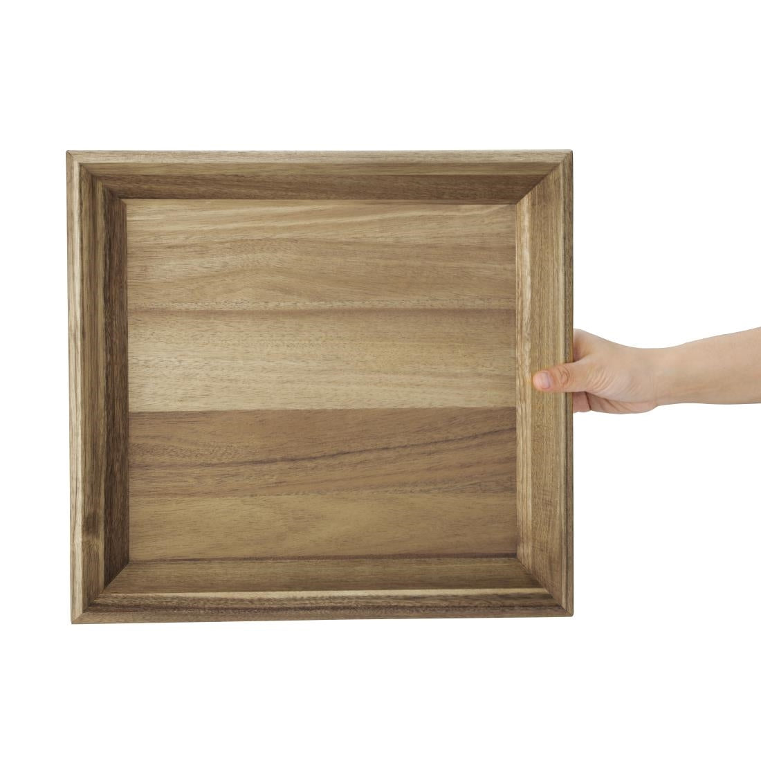 Olympia Acacia Rectangular Tray 380x355mm - DP885