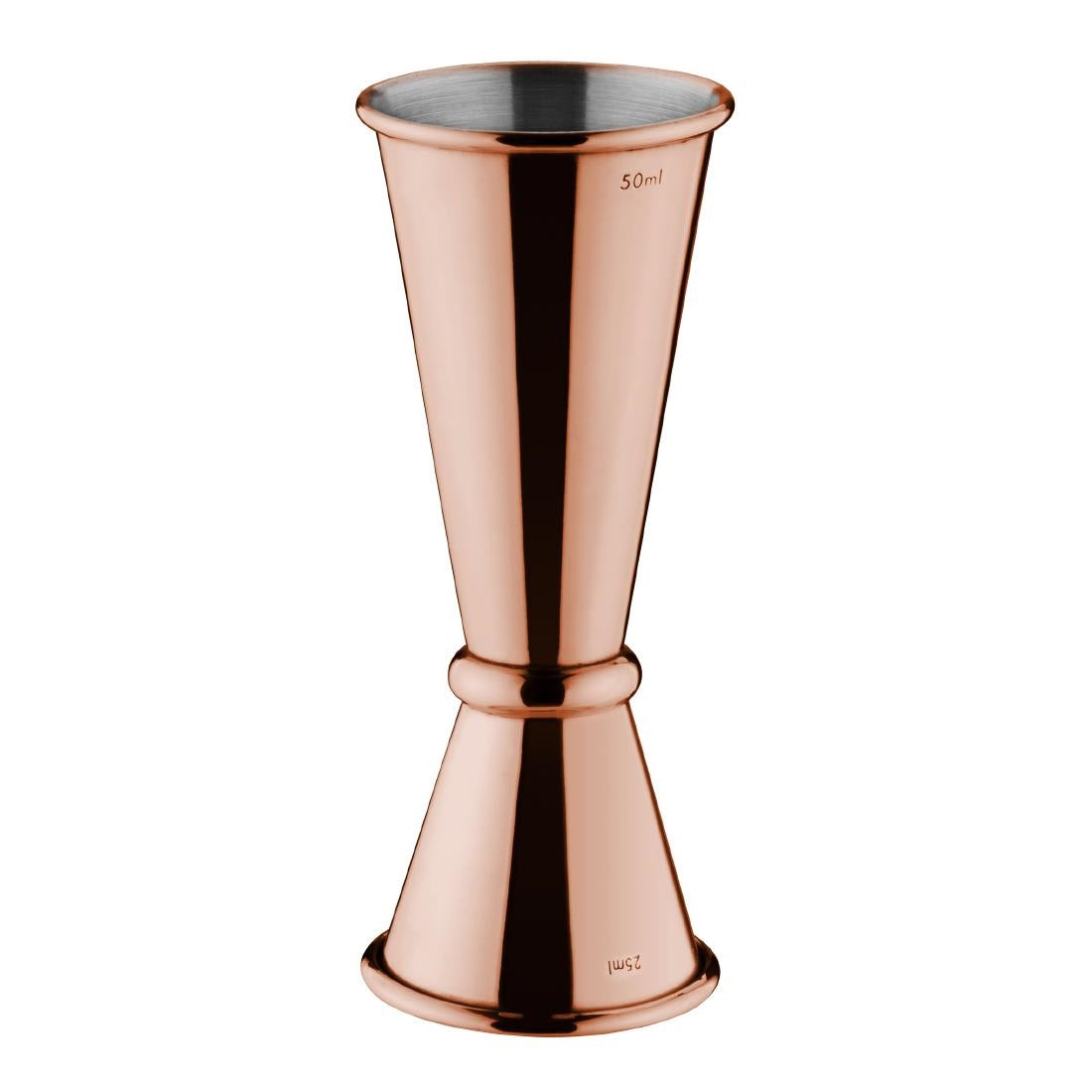 Olympia Banded Copper Jigger 25/50ml - DR606