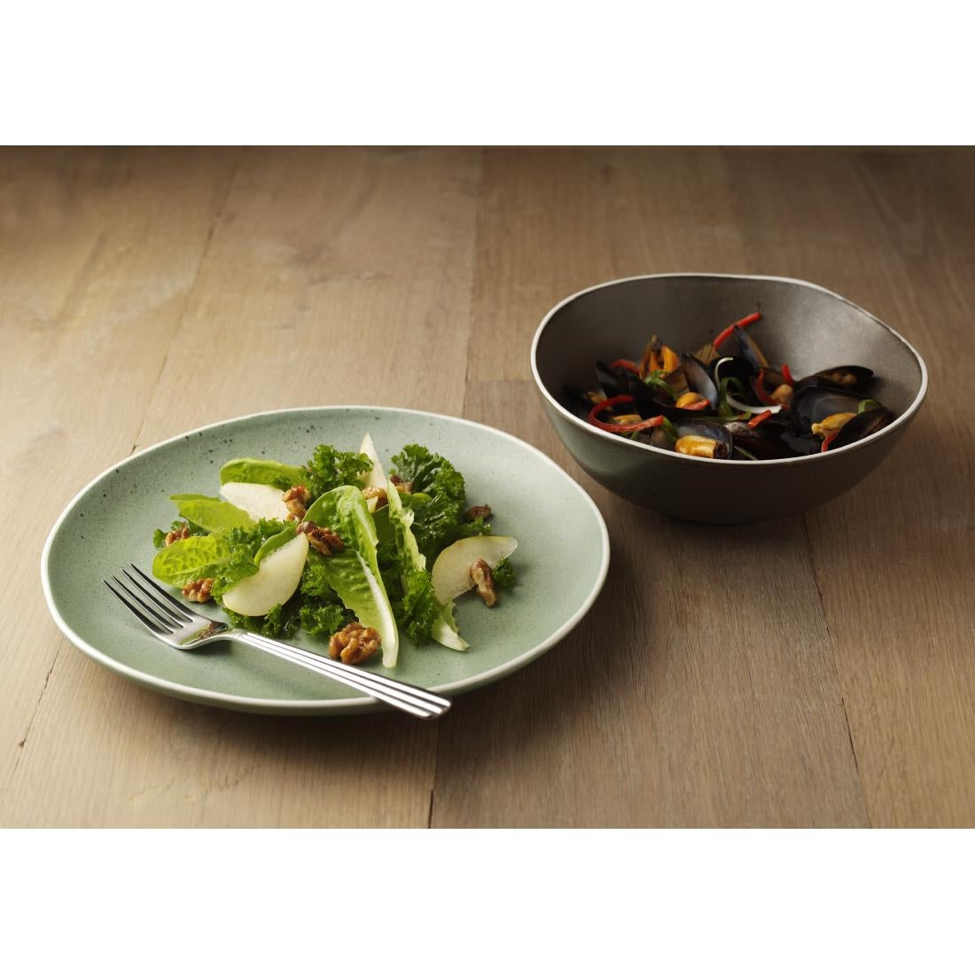 Olympia Chia Deep Bowls Charcoal 210mm - DR816