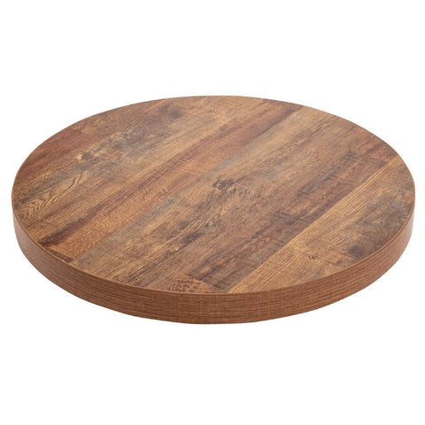 Bolero Pre-Drilled Round Table Top Urban Dark 600mm - DR822