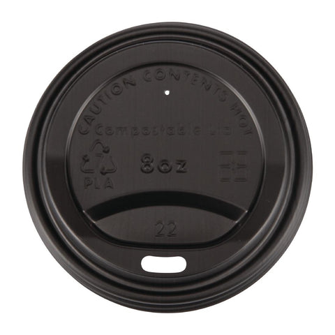 Fiesta Compostable Hot Cup Lids 225ml Pack of 50 - DS054