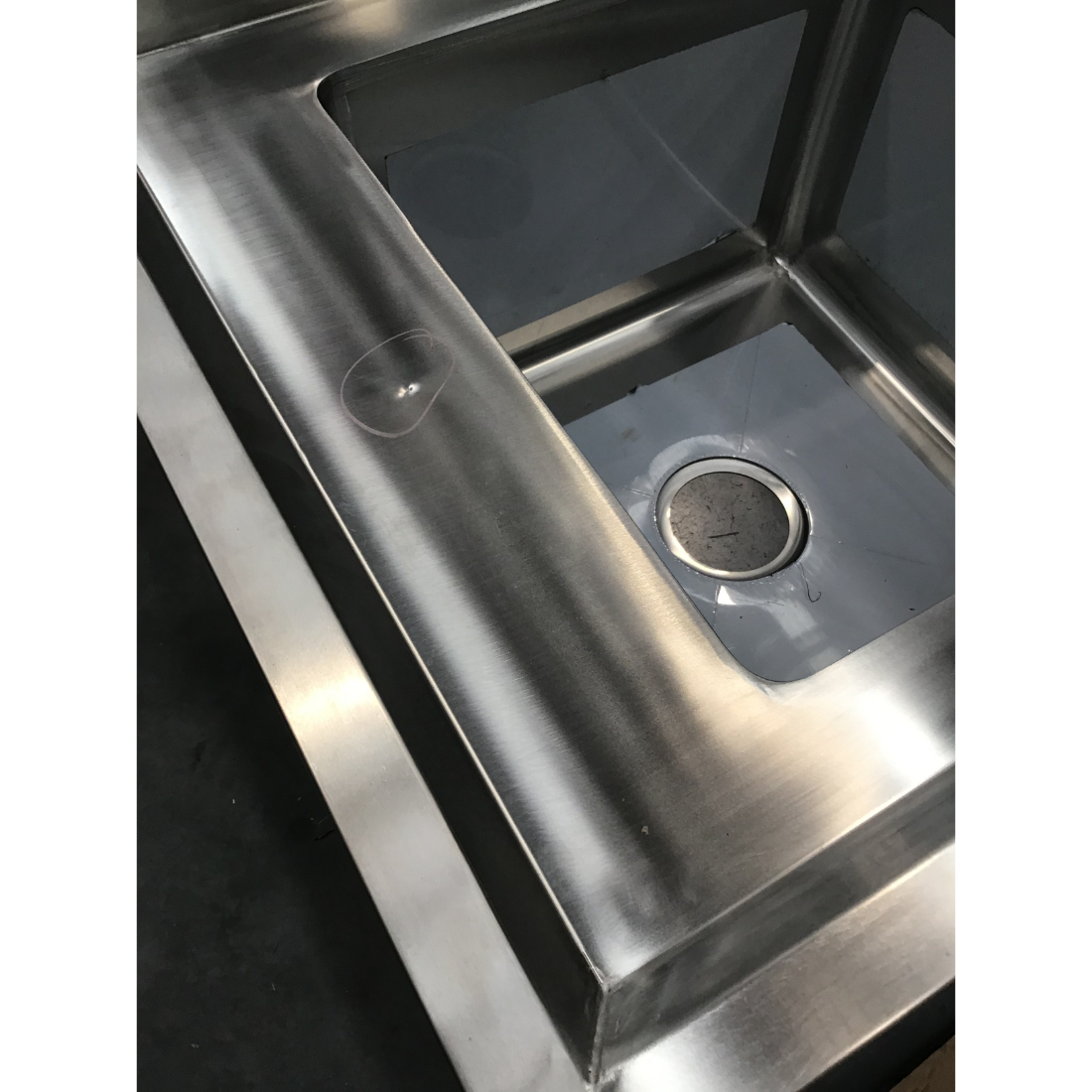 CLEARANCE - Modular System Double Centre Sink Bench with Pot Undershelf - DSB6-1200C/A-NSW2168