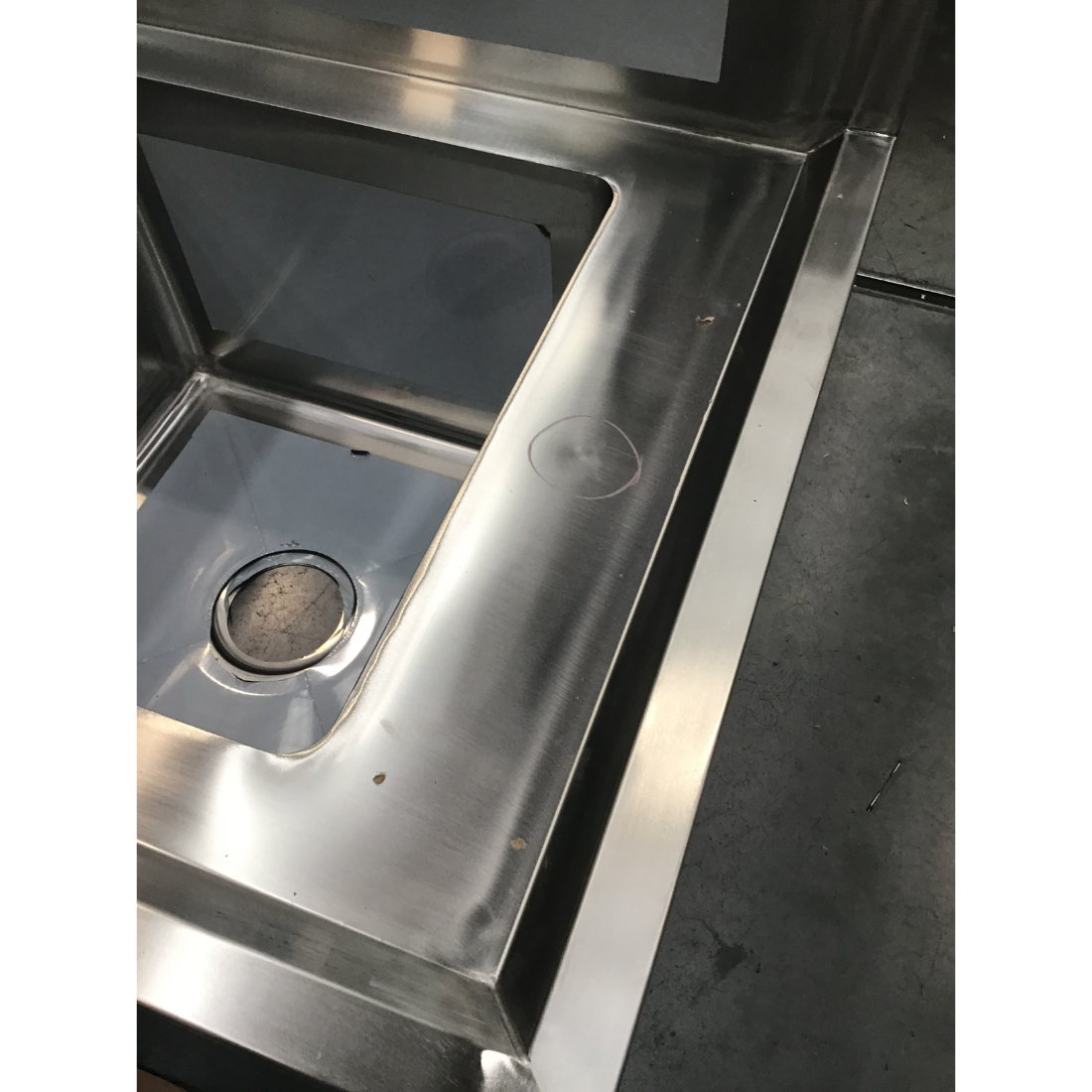 CLEARANCE - Modular System Double Centre Sink Bench with Pot Undershelf - DSB6-1200C/A-NSW2168