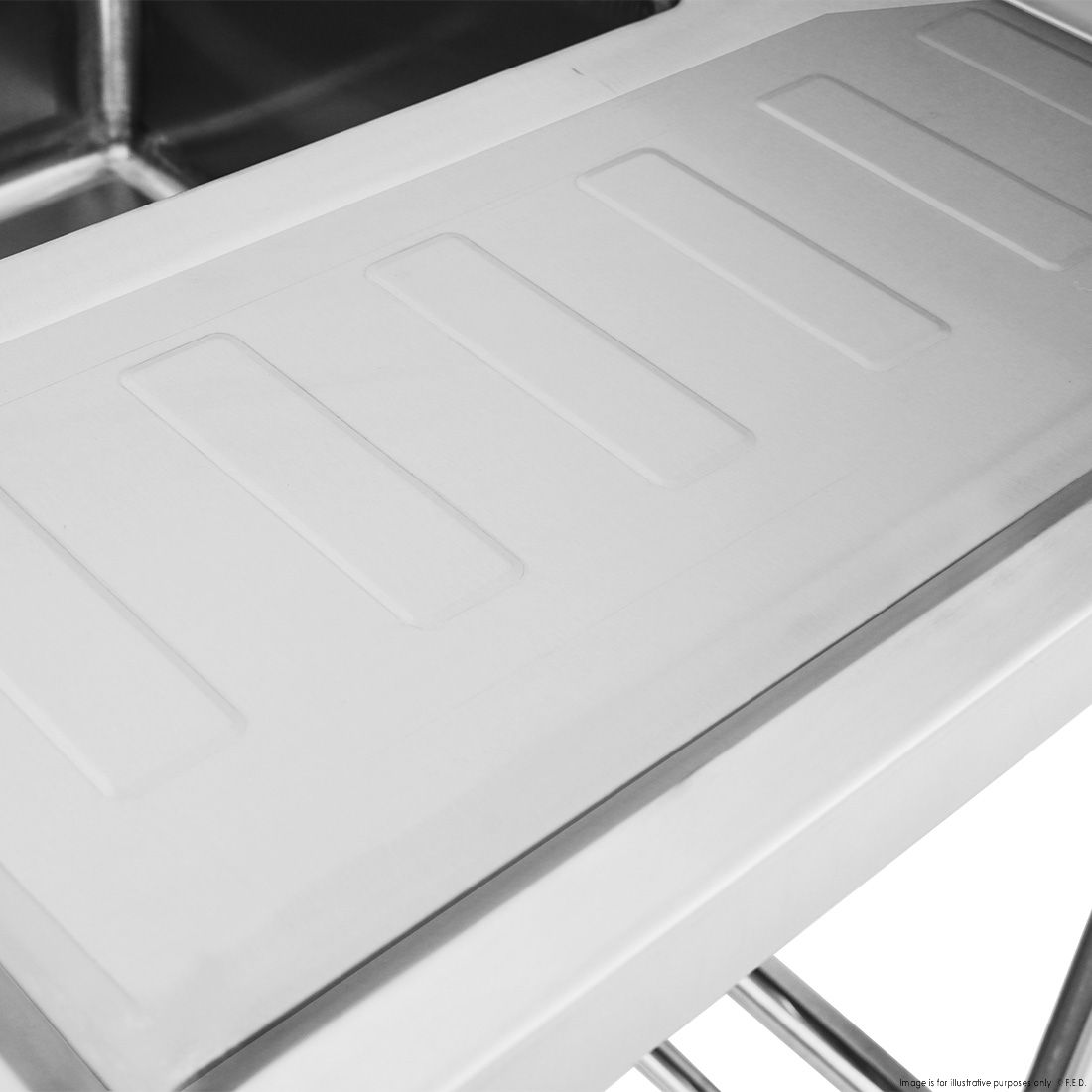 Modular Systems Double Left Sink Bench With Pot Undershelf DSB7-1500L/A