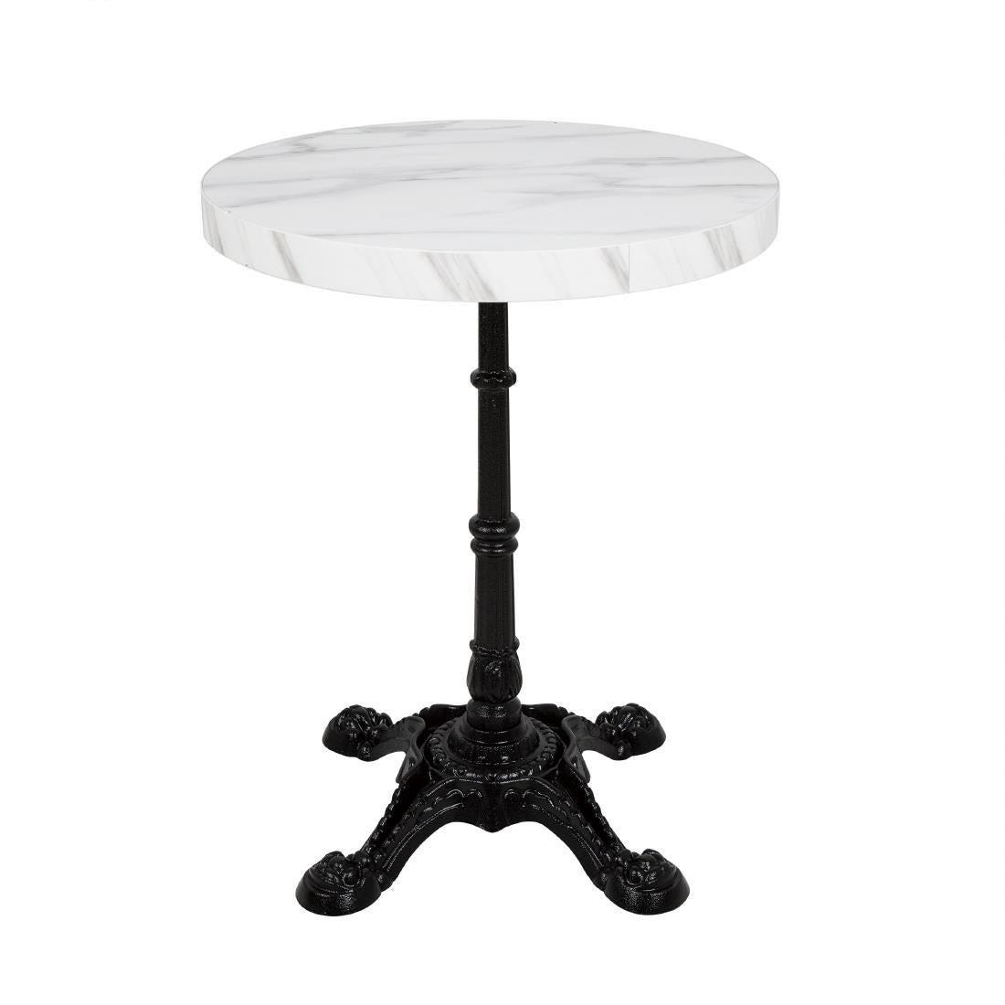 Bolero Pre-drilled Round Table Top Marble Effect 600mm - DT445