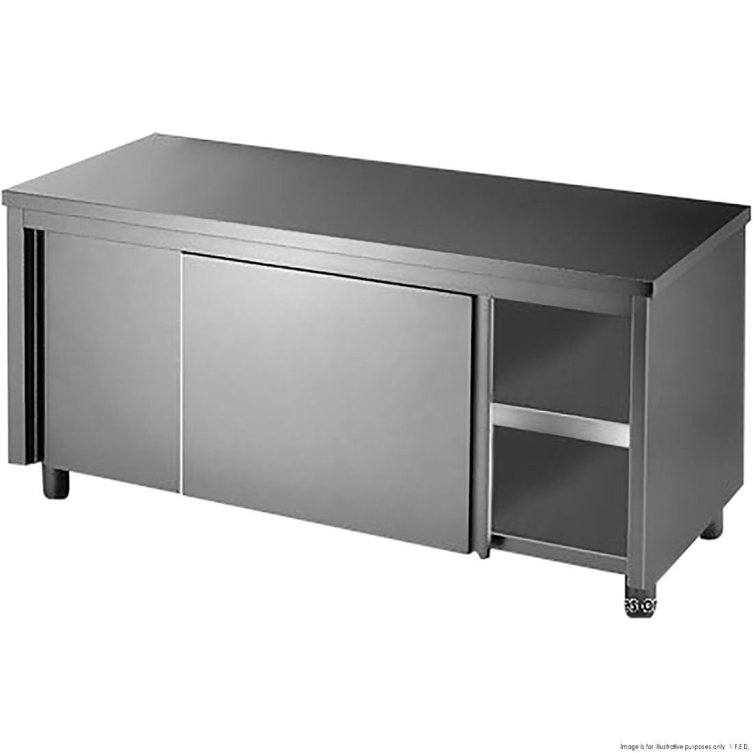 Modular Systems Kitchen Tidy Workbench Cabinet - 1200-1800mm Width