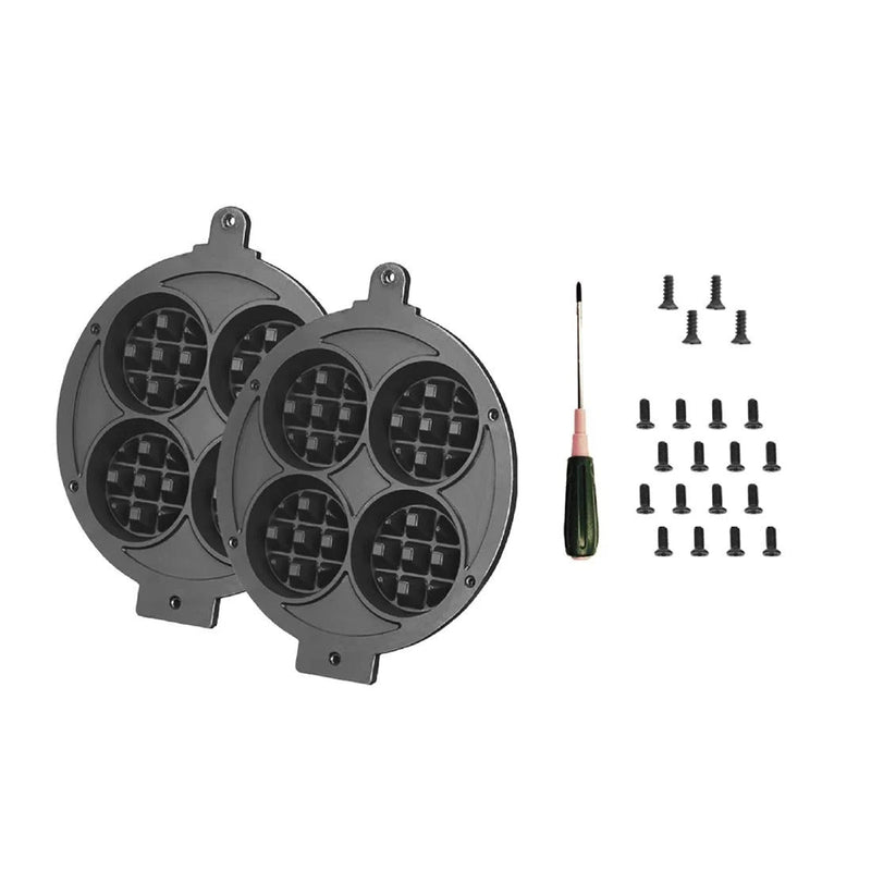 Waring Mini-Belgian Waffle Replacement Kit (2 Plates, Screws, Screwdriver) for WMB400XNNA only