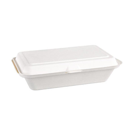 Fiesta Compostable Hinged Container 248mm (Pack of 250) - DW249