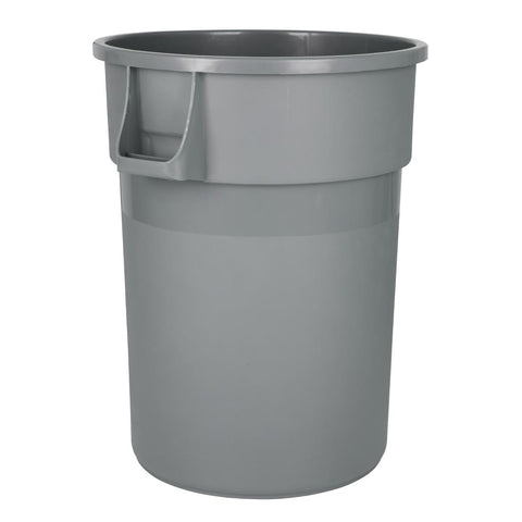 Jantex Heavy-Duty Round Bin Grey 160Ltr - DX498