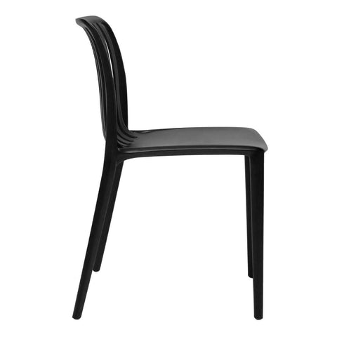 Bolero Verona Café Chairs Black (2 Pack) - DX976