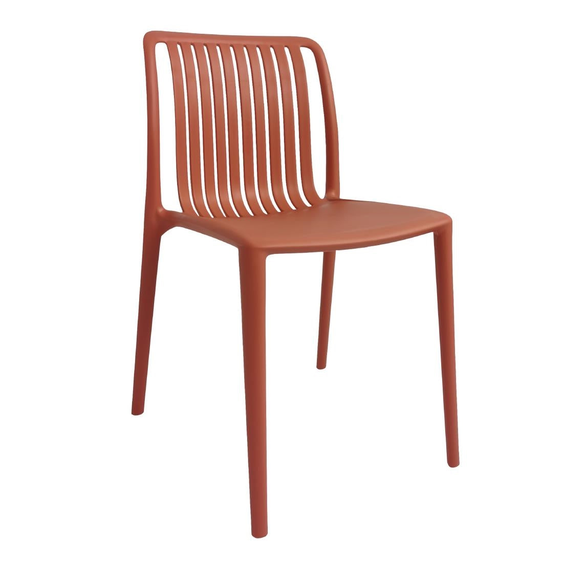 Bolero Verona Café Chairs Mild Orange (2 Pack) - DX977