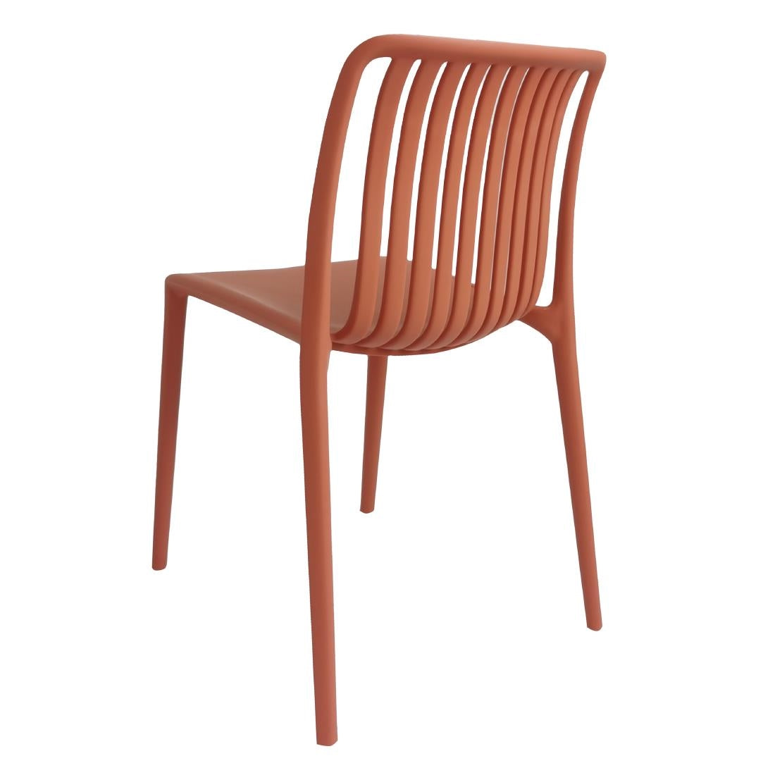 Bolero Verona Café Chairs Mild Orange (2 Pack) - DX977