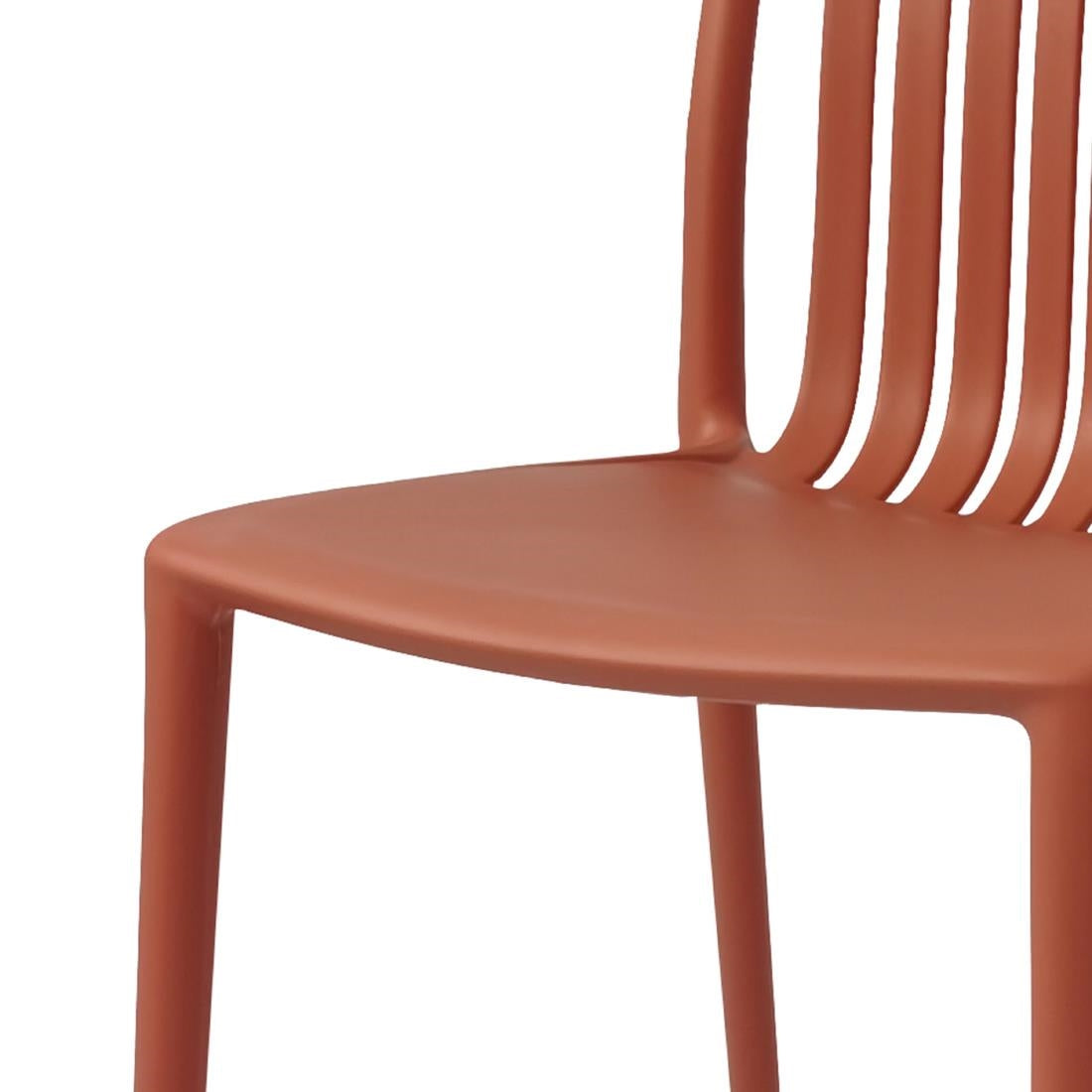 Bolero Verona Café Chairs Mild Orange (2 Pack) - DX977