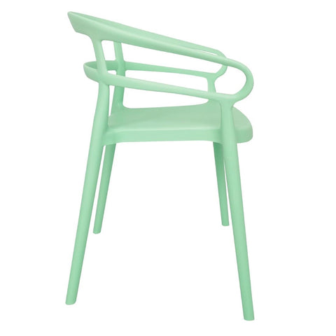 Bolero Mateo Café Chairs Mint Green (2 Pack) - DX981