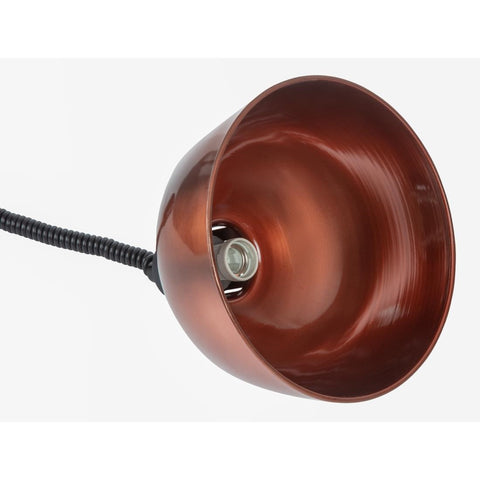 Apuro Retractable Dome Heat Lamp Shade Copper Finish - DY460-A