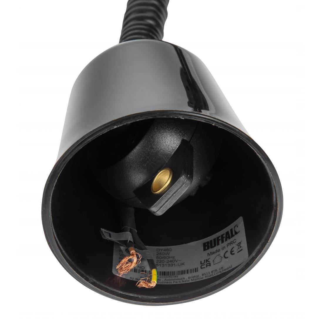 Apuro Retractable Dome Heat Lamp Shade Copper Finish - DY460-A
