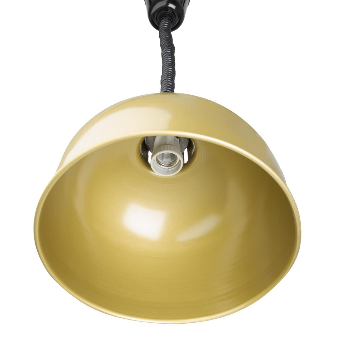 Apuro Retractable Dome Heat Lamp Shade Pale Gold Finish - DY462-A