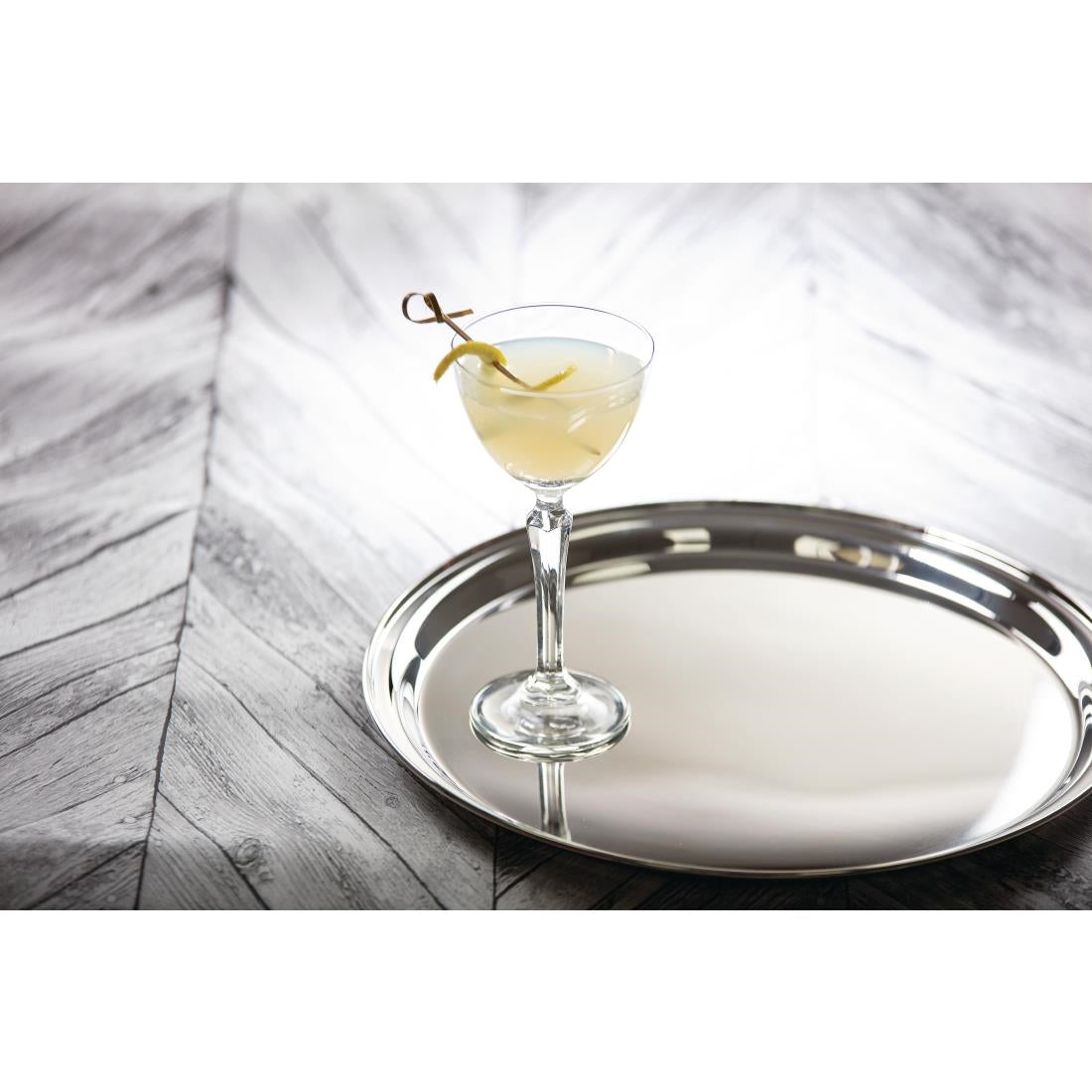 Olympia Stainless Steel Round Serving Tray 305mm - J828