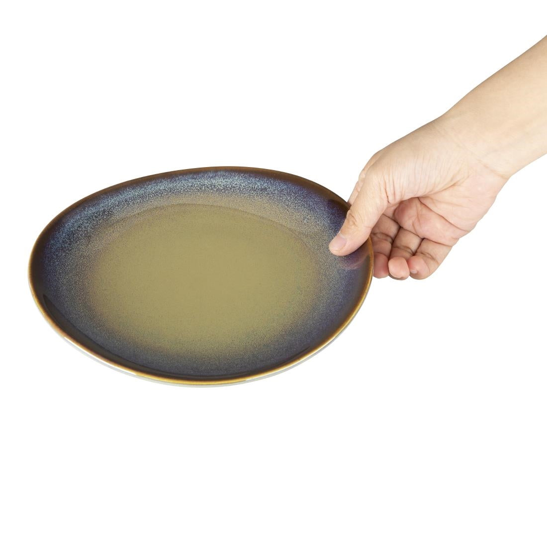 Olympia Birch Aubergine Coupe Plates - 205mm (6 Pack) - DZ696