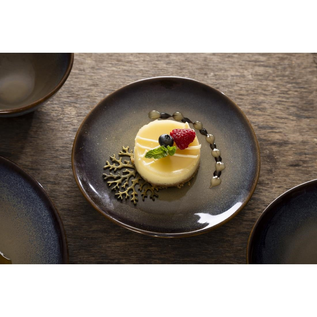 Olympia Birch Aubergine Coupe Plates - 205mm (6 Pack) - DZ696