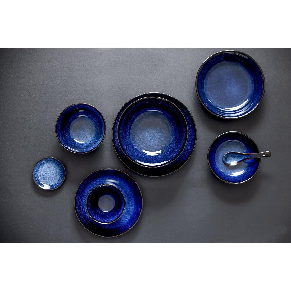 Olympia Luna Midnight Blue Coupe Bowls 160mm (6 Pack) - DZ772