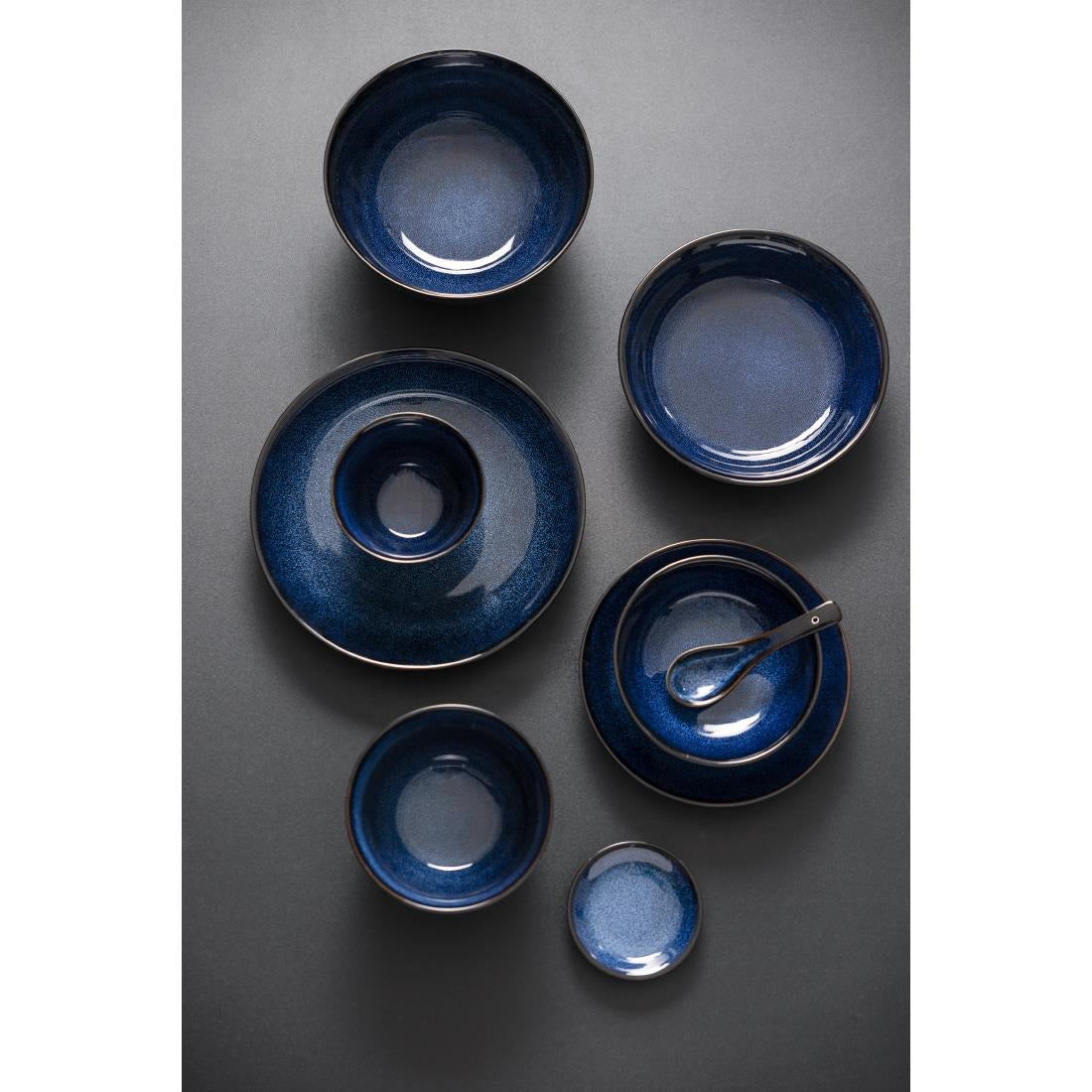 Olympia Luna Midnight Blue Coupe Bowls 160mm (6 Pack) - DZ772