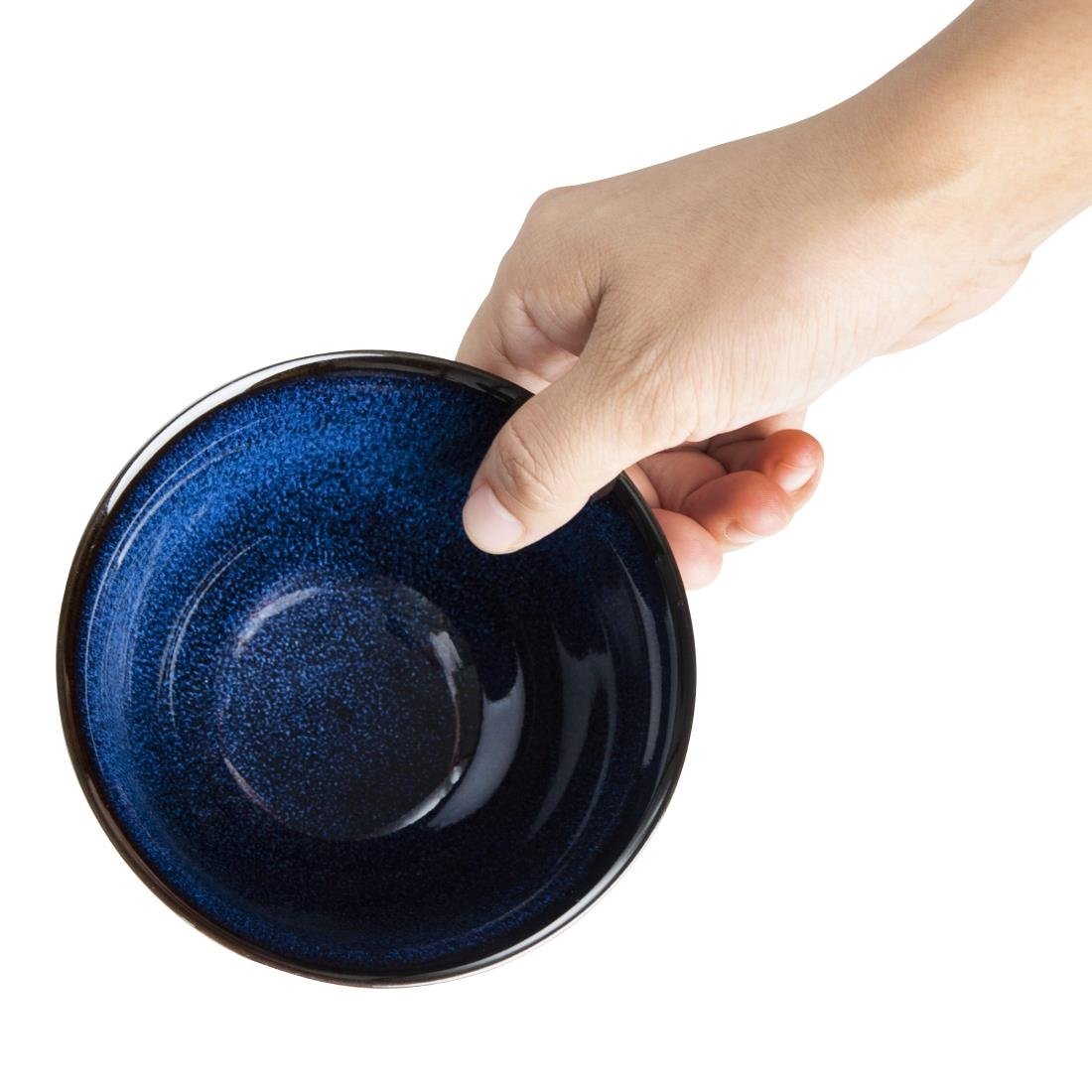 Olympia Luna Midnight Blue Footed Bowls 115mm (8 Pack) - DZ774