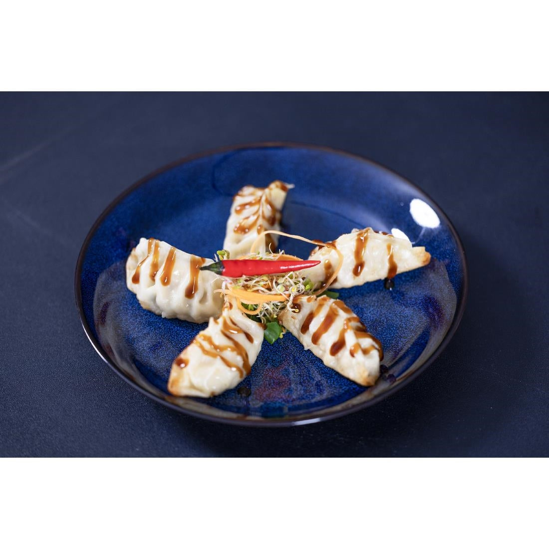 Olympia Luna Midnight Blue Coupe Plates 205mm (4 Pack) - DZ779