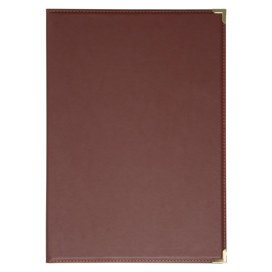 Olympia Leatherette Style Menu Cover A4 4 Card - E222