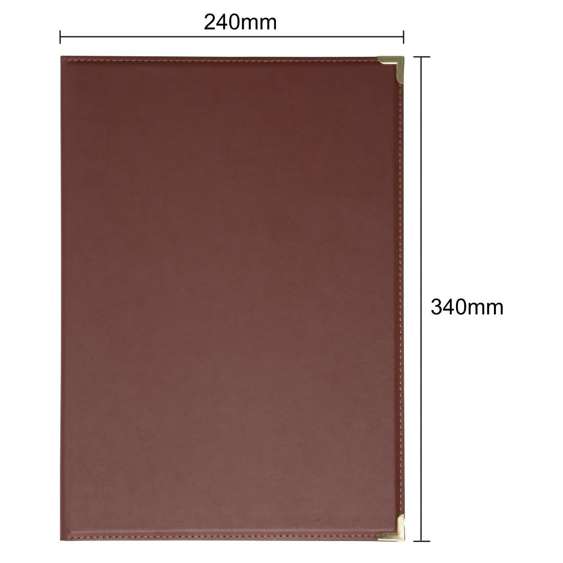 Olympia Leatherette Style Menu Cover A4 4 Card - E222