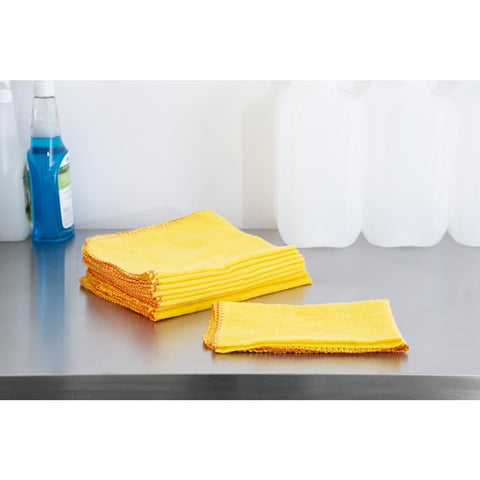 Jantex Yellow Duster Cloths (Pack of 10) - E943