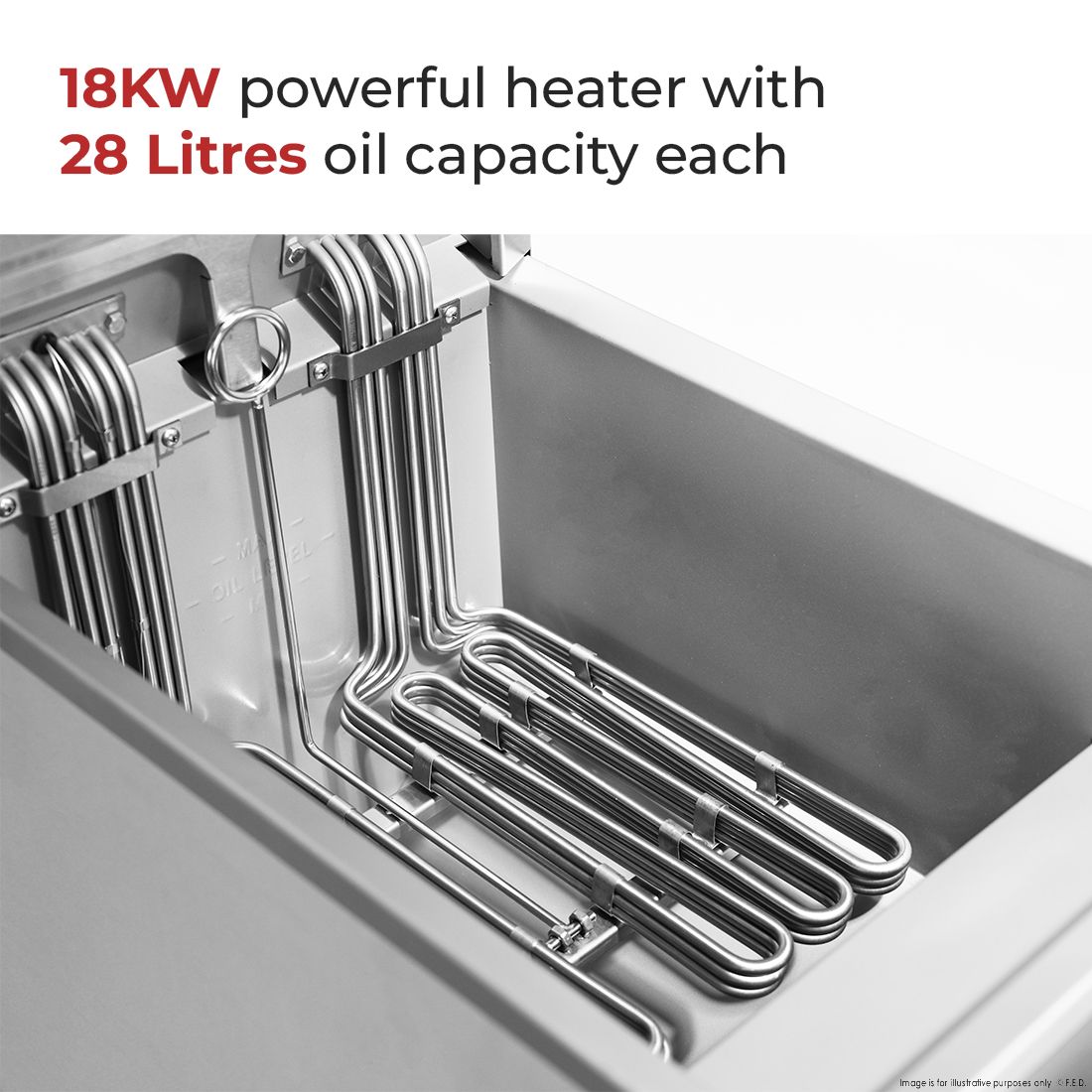 Electmax 28L Oil Capacity Electric Fryer - EF-28LE