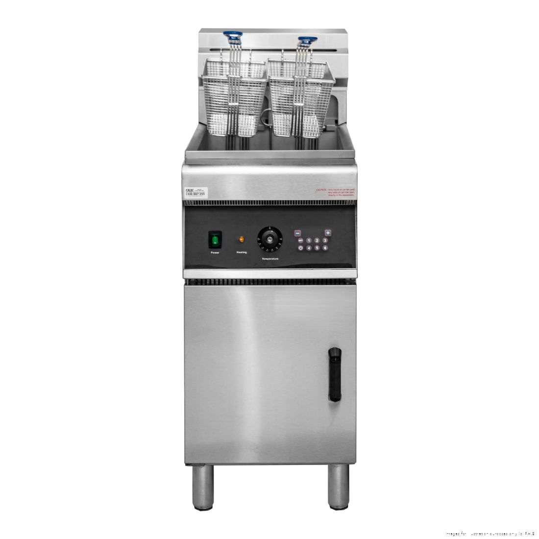 Brenner Electmax 28L Single Vat Electric Fryer with Cold Zone - EF-28-FH