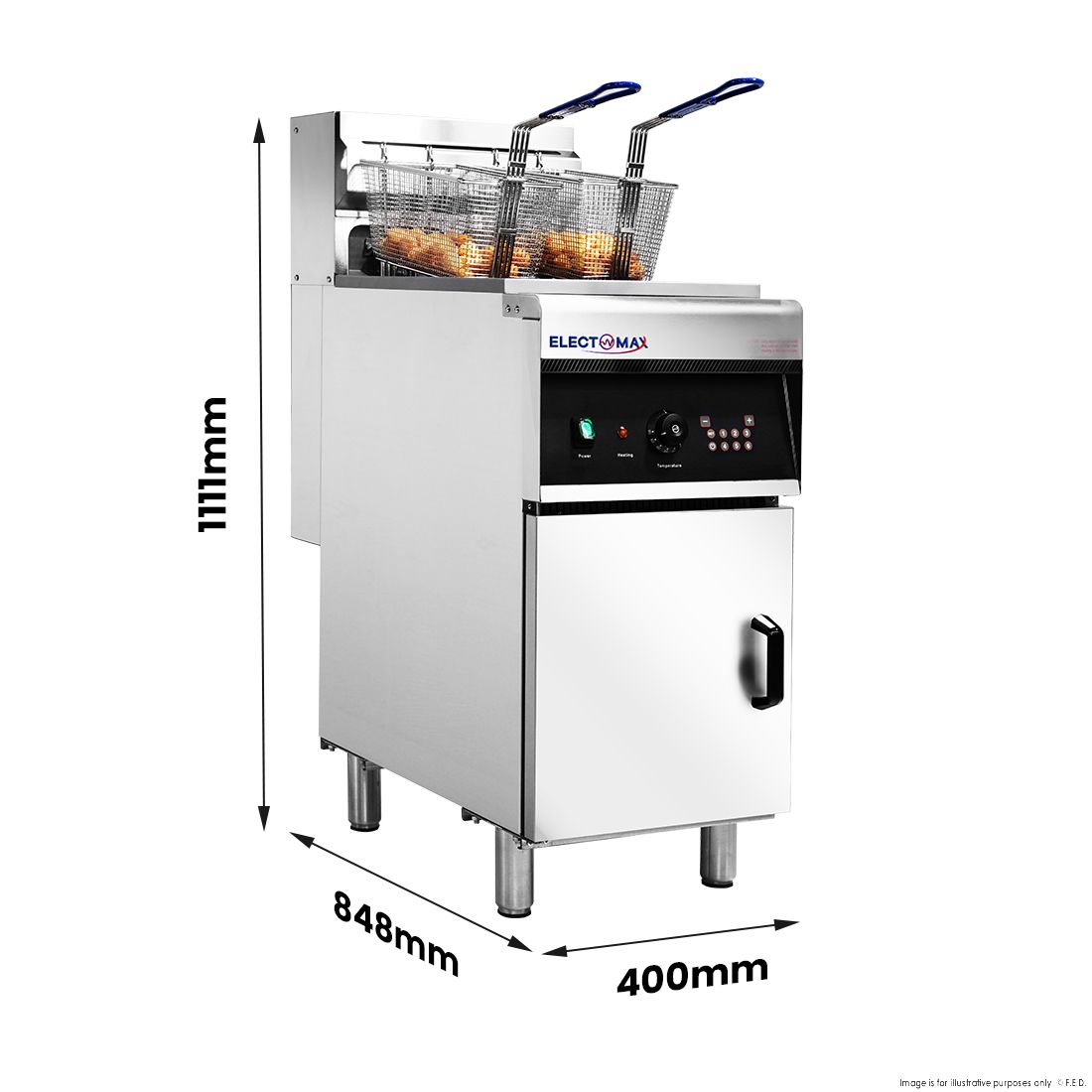 Electmax 28L Oil Capacity Electric Fryer - EF-28LE