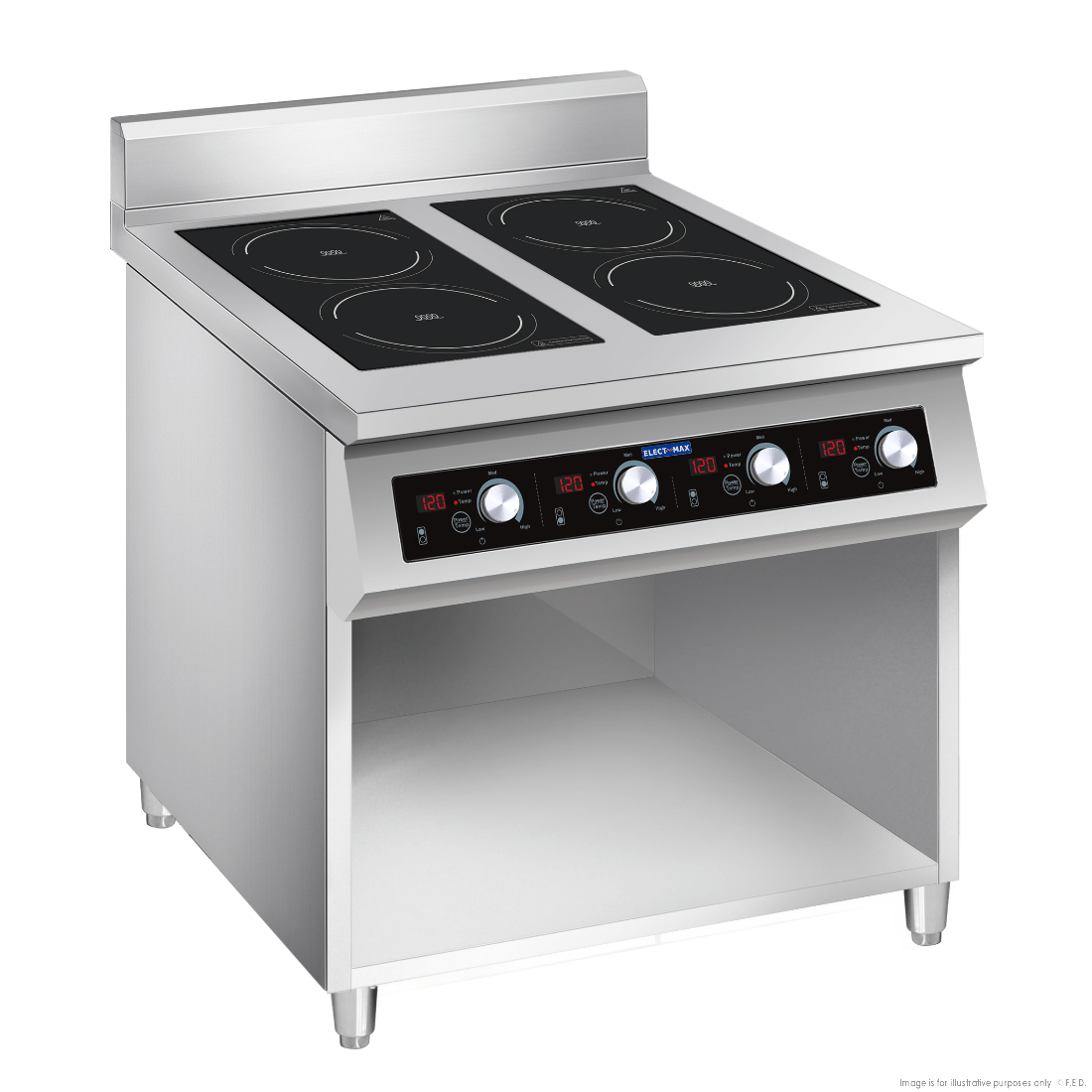 ElectMax 900 Series Induction 4 Buner Cooker with Splashback EIC9-800P