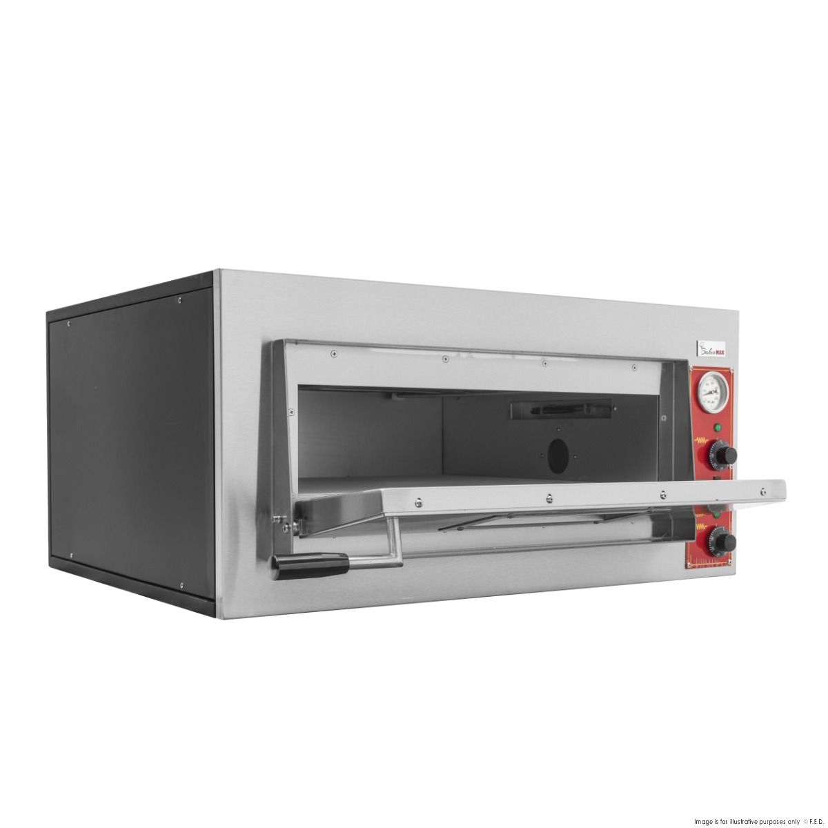 BakerMax Black Panther Pizza Deck Oven EP-2-1E