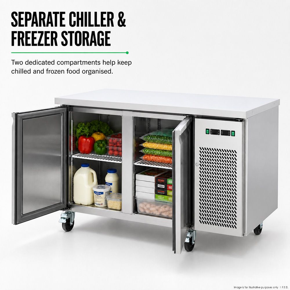Thermaster Dual-Temperature GN Counter Refrigerator - GN2100DT