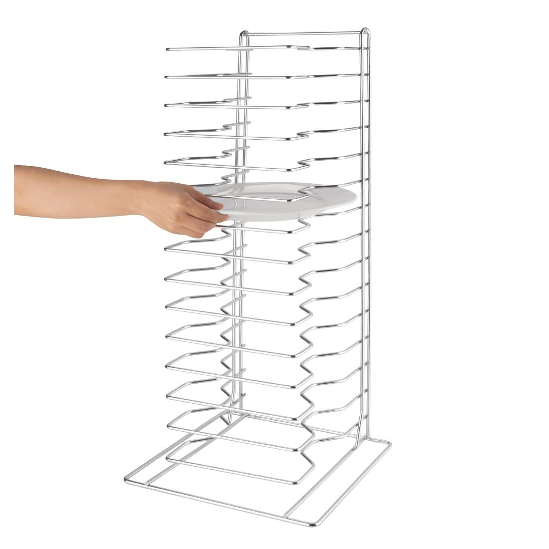 Vogue Pizza Pan Stacking Rack 15 Slot