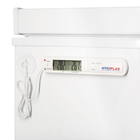 Hygiplas Digital Fridge Freezer Thermometer with Alarm - F314