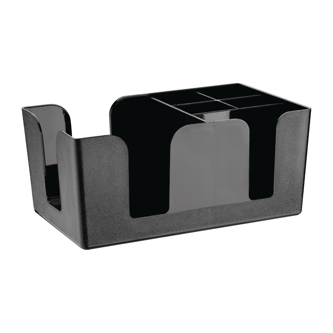 Olympia Kristallon Plastic Bar Caddy Black - F980