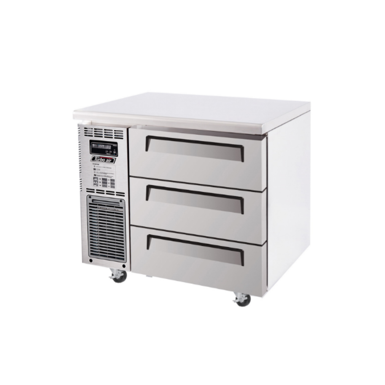 Turbo Air Undercounter 3 Drawer Freezer