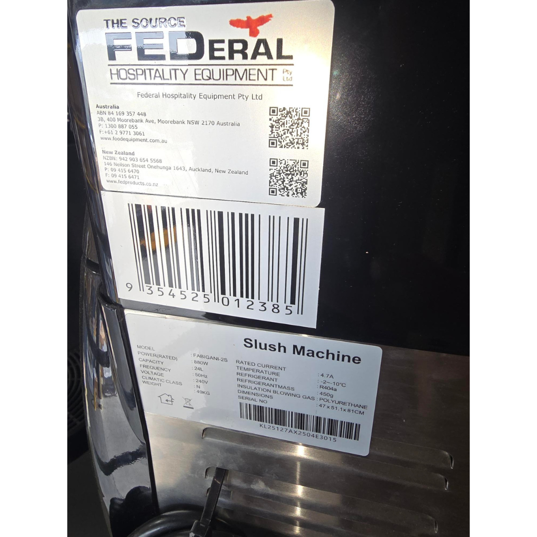 CLEARANCE - Benchstar Double 12 Litre Granita & Slushy Machine - FABIGANI-2S-QLD135