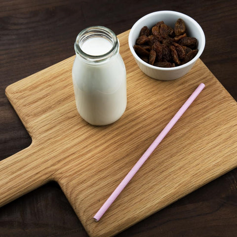 Fiesta Compostable Paper Straws Pink (Pack of 250) - FB139