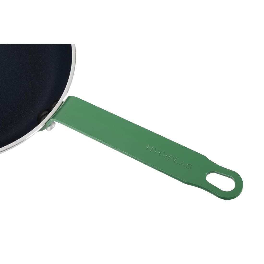 Hygiplas Aluminium Non-stick Teflon Platinum Plus Frying Pan with Green Handle 240mm - HT962