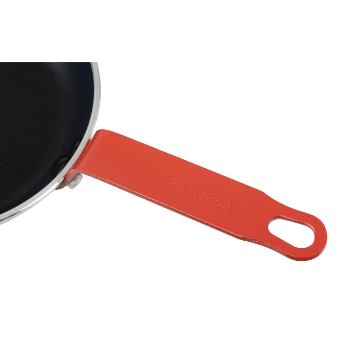 Hygiplas Aluminium Non-stick Teflon Platinum Plus Frying Pan with Red Handle 200mm - HT964