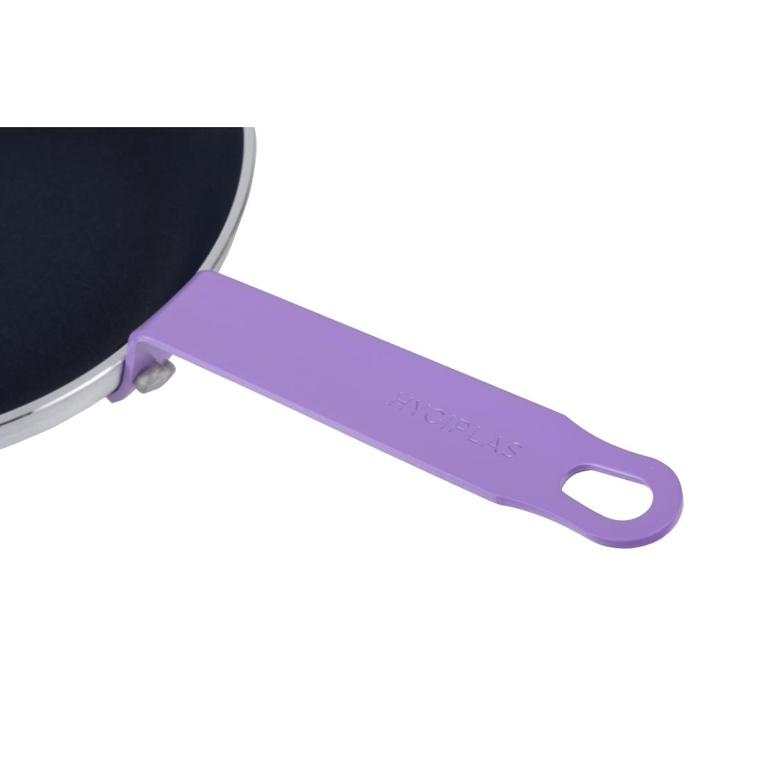 Hygiplas Aluminium Non-stick Teflon Platinum Plus Frying Pan with Purple Handle 240mm - HT968