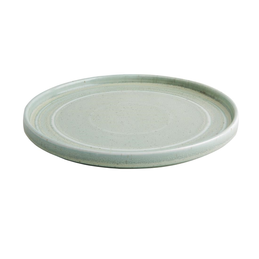 Olympia Cavolo Flat Round Plates Spring Green 220mm (6 Pack) - FB563