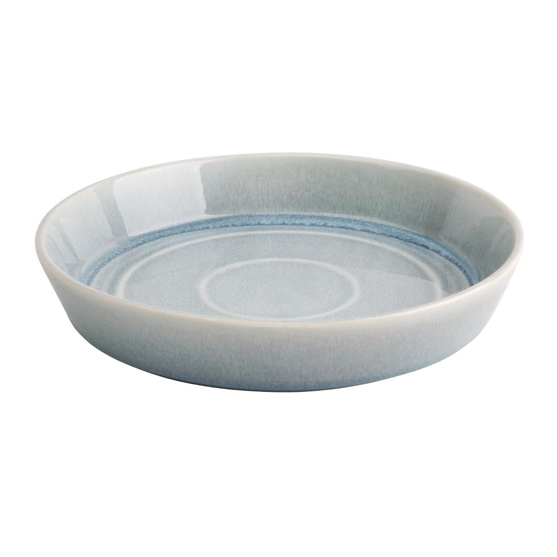 Olympia Cavolo Flat Round Bowls Ice Blue 220mm (4 Pack) - FB566