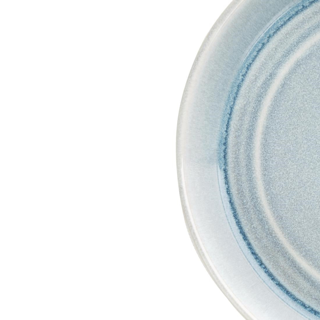 Olympia Cavolo Flat Round Bowls Ice Blue 220mm (4 Pack) - FB566