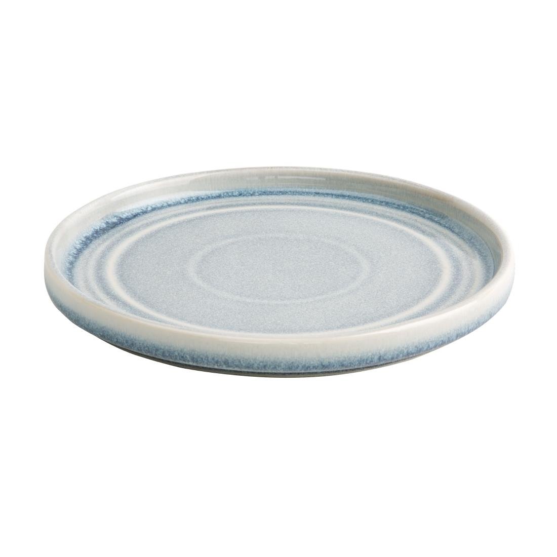 Olympia Cavolo Flat Round Plates Ice Blue 180mm (6 Pack) - FB567